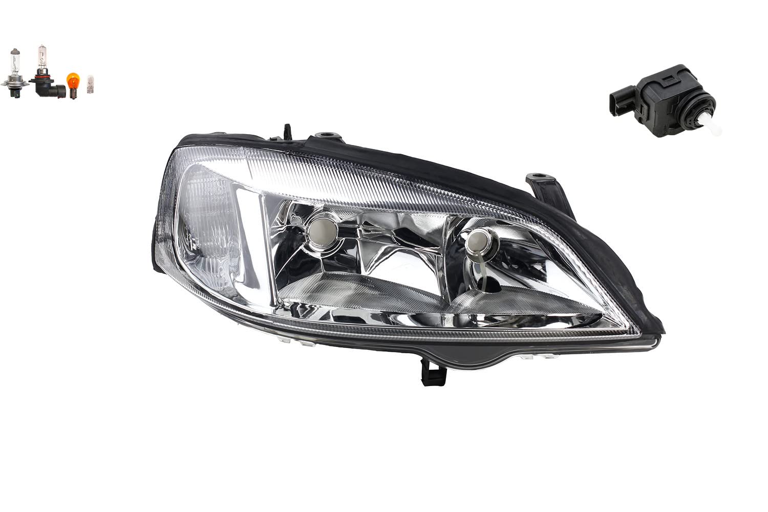 Johns, Scheinwerfer Halogen passend für Opel Astra G Rechts Leuchtmittel mit Stellmotor Johns, Scheinwerfer Halogen passend für Opel Astra G Rechts Leuchtmittel mit Stellmotor von Johns