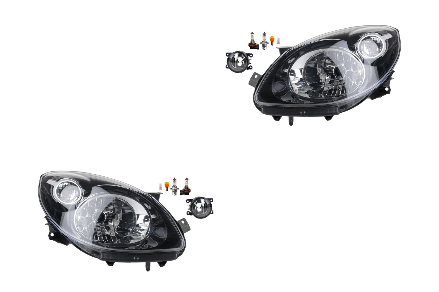 Johns, Scheinwerfer Satz Halogen Front passend für Renault Twingo II 03/2007-12/11 H4 Links & Rechts + Nebelscheinwerfer + Leuchtmittel Johns, Scheinwerfer Satz Halogen Front passend für Renault Twingo II 03/2007-12/11 H4 Links & Rechts + Nebelscheinwerfer + Leuchtmittel von Johns