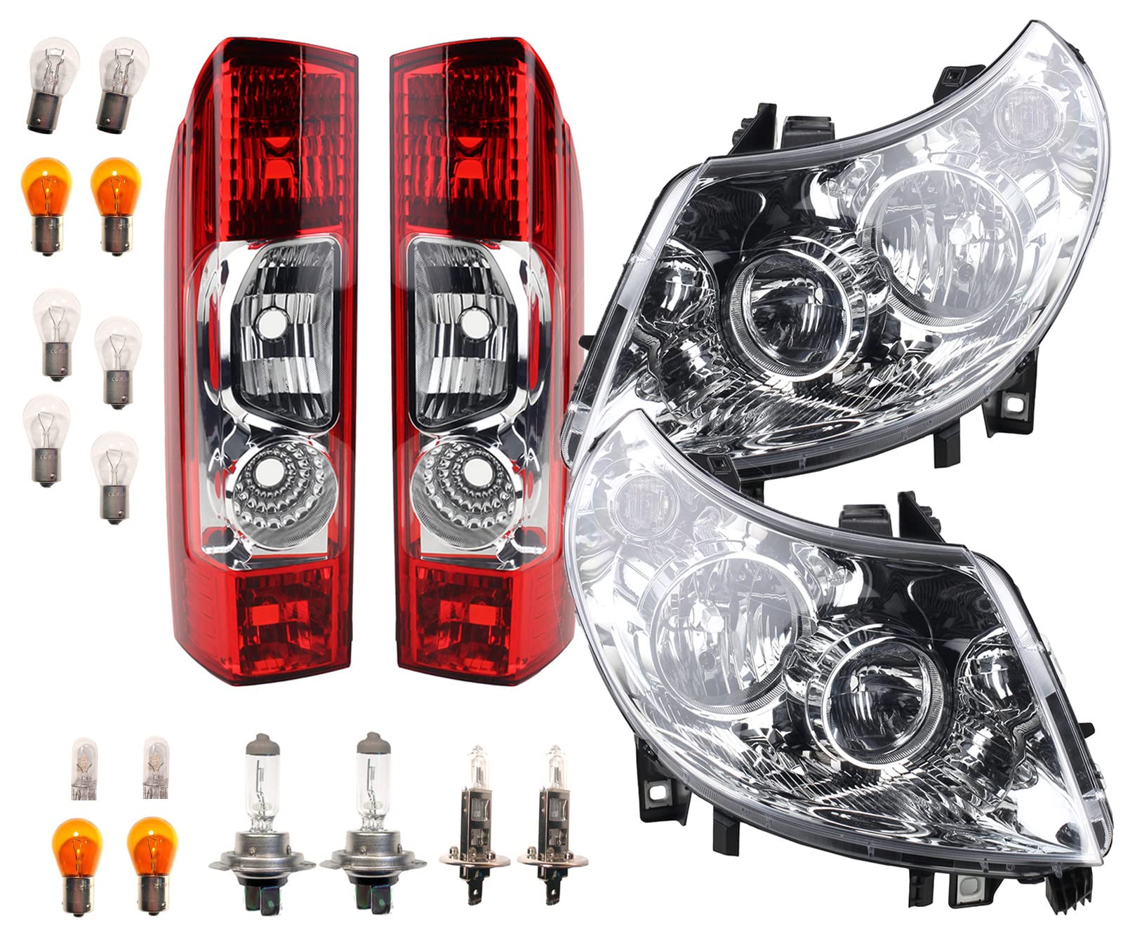 Johns, Scheinwerfer Satz passend für Fiat Ducato Heckleuchten Scheinwerfer und Set inkl. Leuchtmittel Johns, Scheinwerfer Satz passend für Fiat Ducato Heckleuchten Scheinwerfer und Set inkl. Leuchtmittel von Johns
