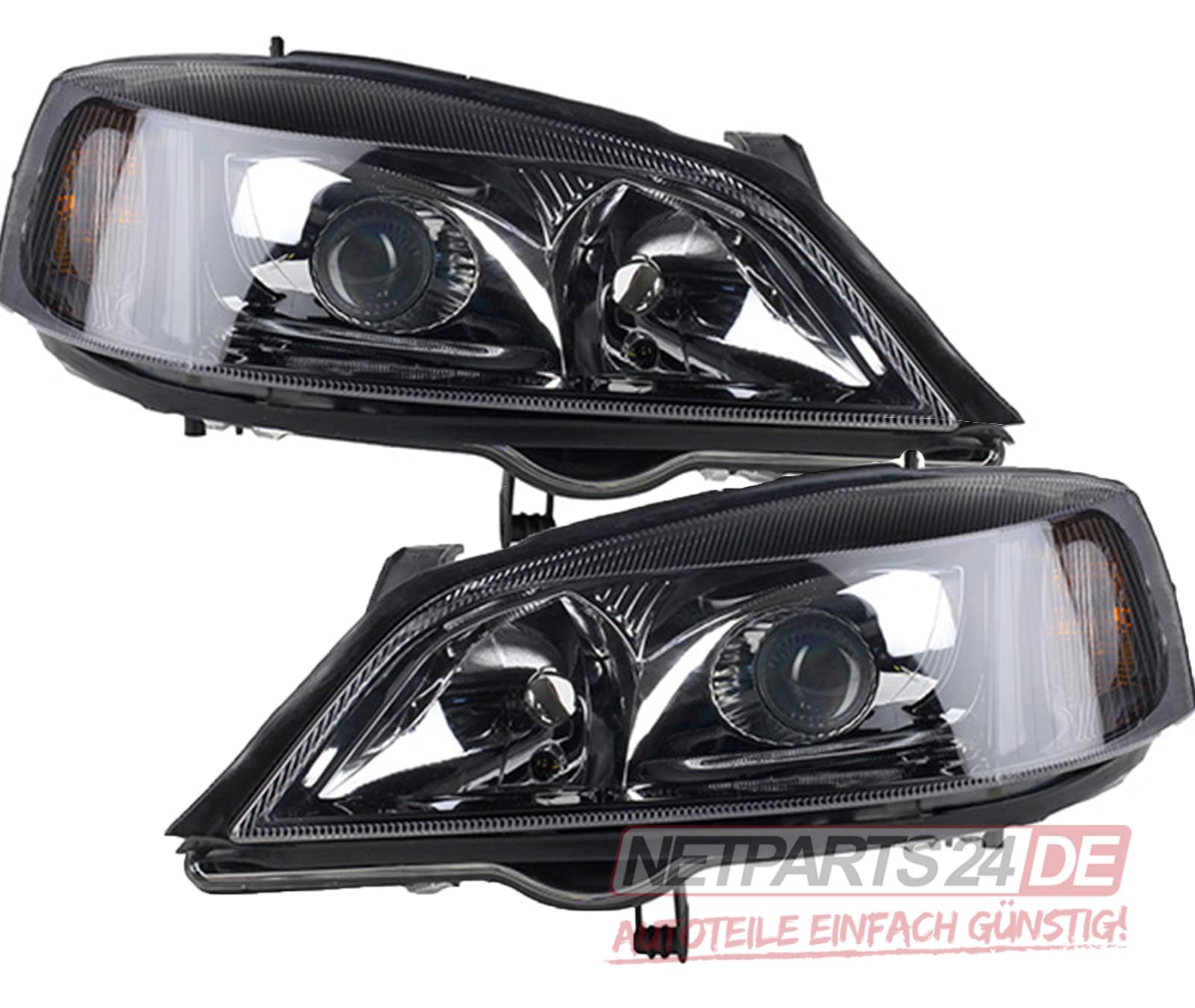Johns, Scheinwerfer Satz passend für Opel Astra schwarze Scheinwerfer G 98-04 als Set Xenon/H7 lin. re. Johns, Scheinwerfer Satz passend für Opel Astra schwarze Scheinwerfer G 98-04 als Set Xenon/H7 lin. re. von Johns