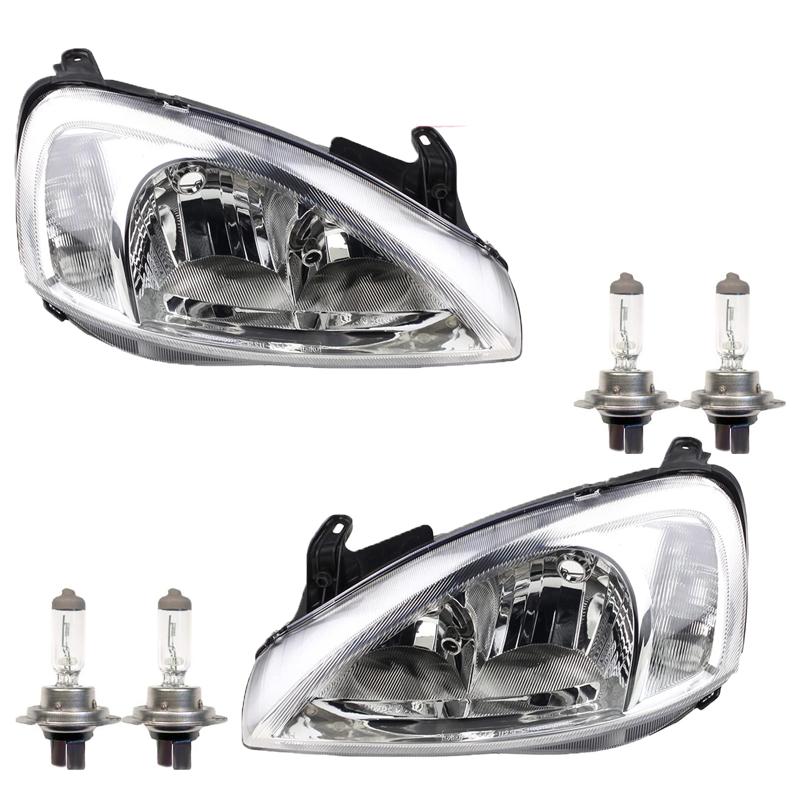 Johns, Scheinwerfer Satz passend für Opel Corsa Scheinwerf. Set C -03 inklusi. 4x H7 H7/H7 System Valeo Johns, Scheinwerfer Satz passend für Opel Corsa Scheinwerf. Set C -03 inklusi. 4x H7 H7/H7 System Valeo von Johns