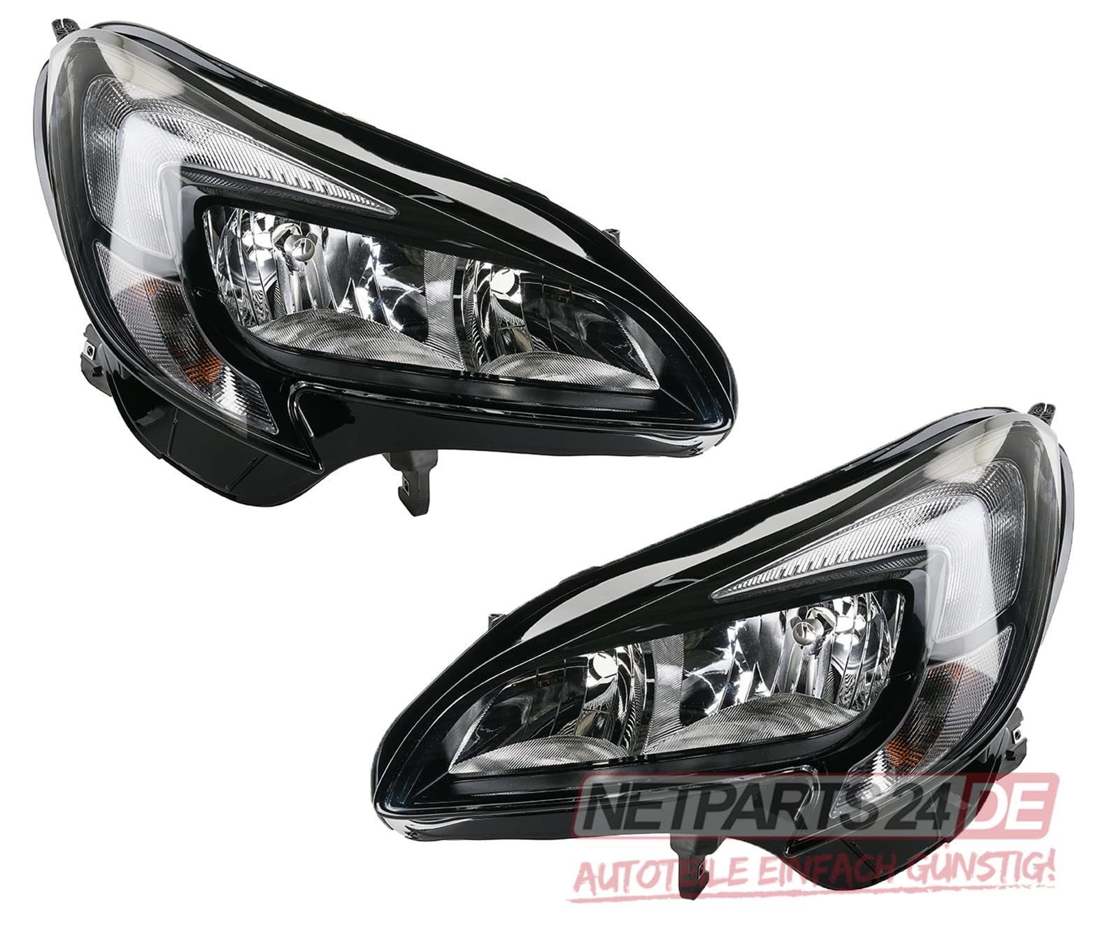 Johns, Scheinwerfer Satz passend für Opel Corsa schwarze Scheinwerfer E 09/2014- Set li+re m. Stellmot. Johns, Scheinwerfer Satz passend für Opel Corsa schwarze Scheinwerfer E 09/2014- Set li+re m. Stellmot. von Johns