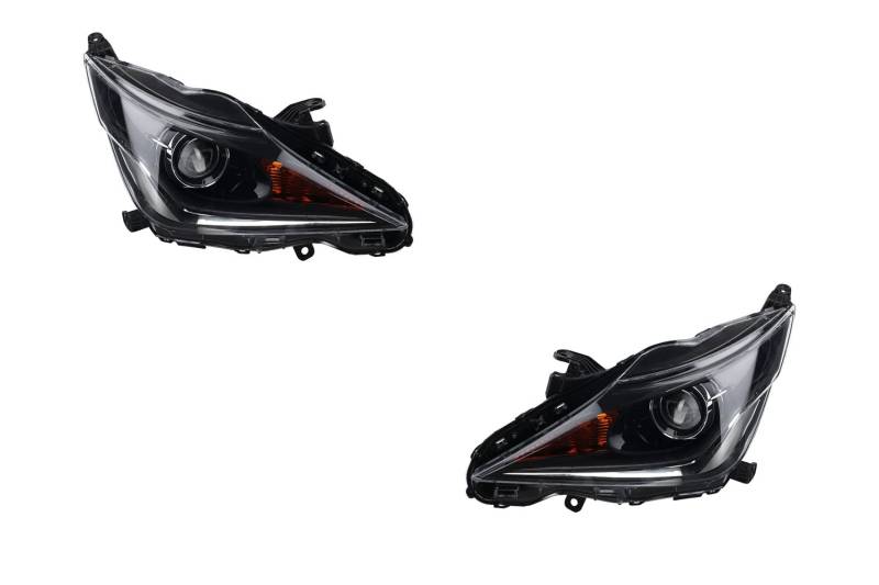Johns, Scheinwerfer Satz passend für Toyota Aygo Scheinwerfer B4 05/14-06/18 Hir2 Set links & rechts von Johns