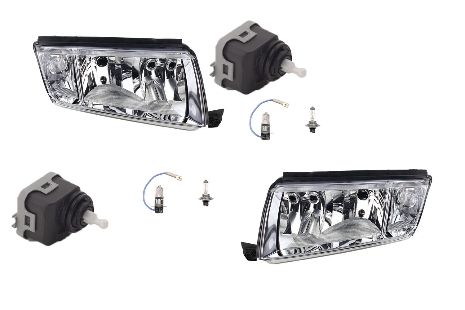 Johns, Scheinwerfer kompatibel zu Fabia ab 99 mit H7 H3 Links Rechts + Stellmotor Johns, Scheinwerfer kompatibel zu Fabia ab 99 mit H7 H3 Links Rechts + Stellmotor von Johns