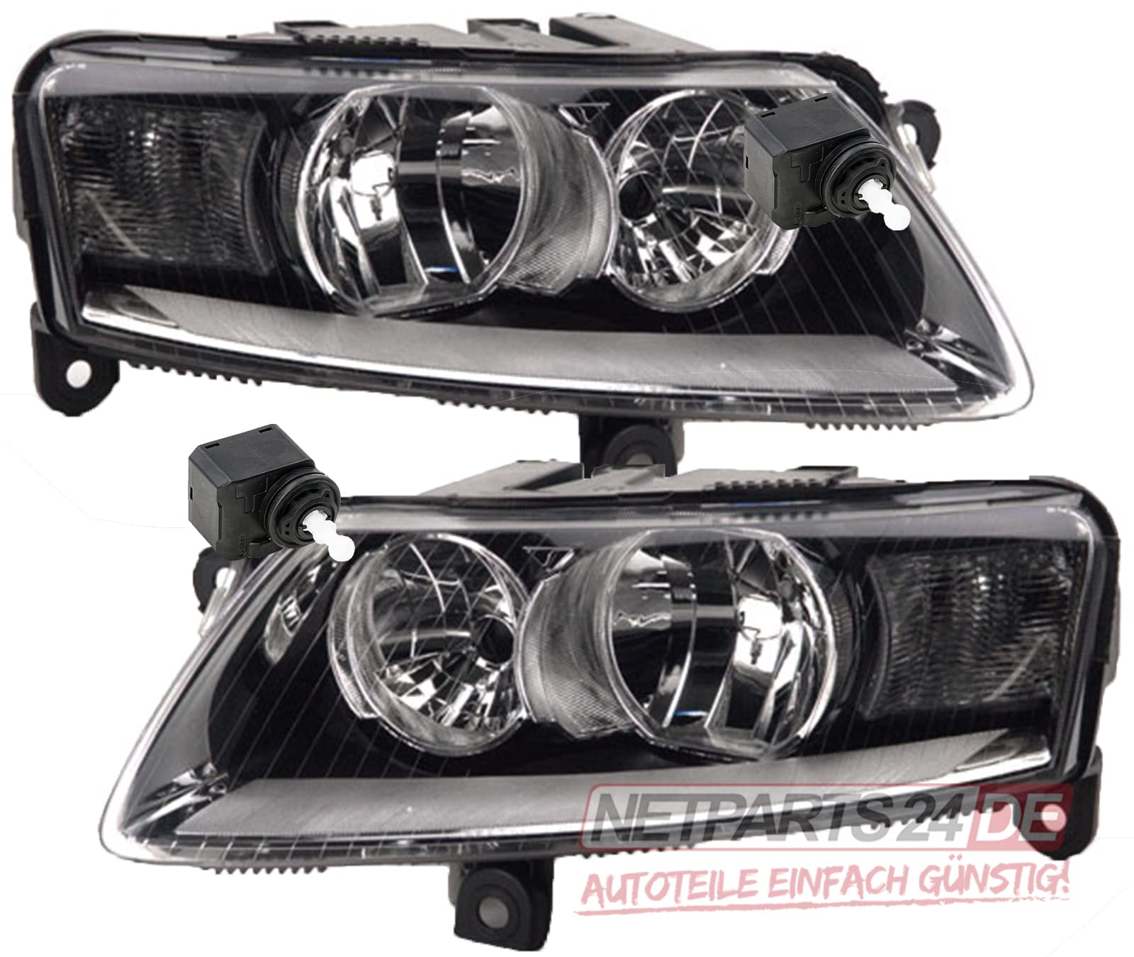 Johns, Scheinwerfer passend für Audi A6 4F ab 10/2008-03/2011 Links rechts + Stellmotor Johns, Scheinwerfer passend für Audi A6 4F ab 10/2008-03/2011 Links rechts + Stellmotor von Johns
