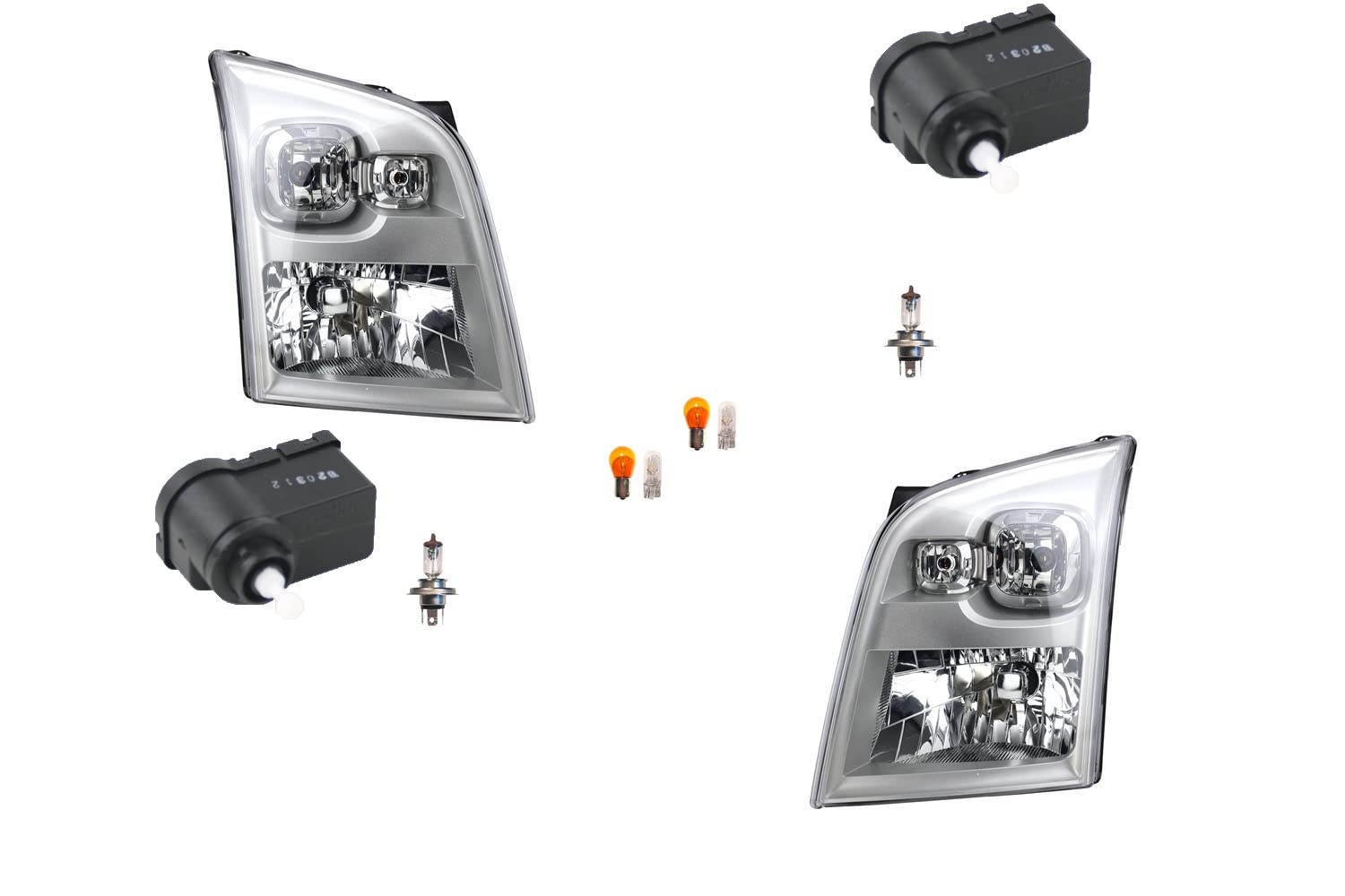Johns, Scheinwerfer passend für Ford Transit 06 07/06- Leuch. Links Rechts + Stellmotor Johns, Scheinwerfer passend für Ford Transit 06 07/06- Leuch. Links Rechts + Stellmotor von Johns