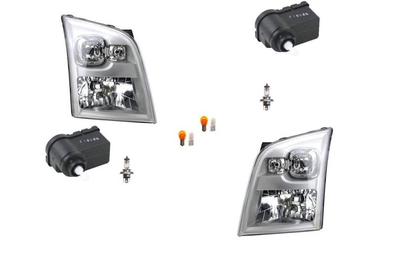Johns, Scheinwerfer passend für Ford Transit 06 07/06- Leuch. Links Rechts + Stellmotor von Johns
