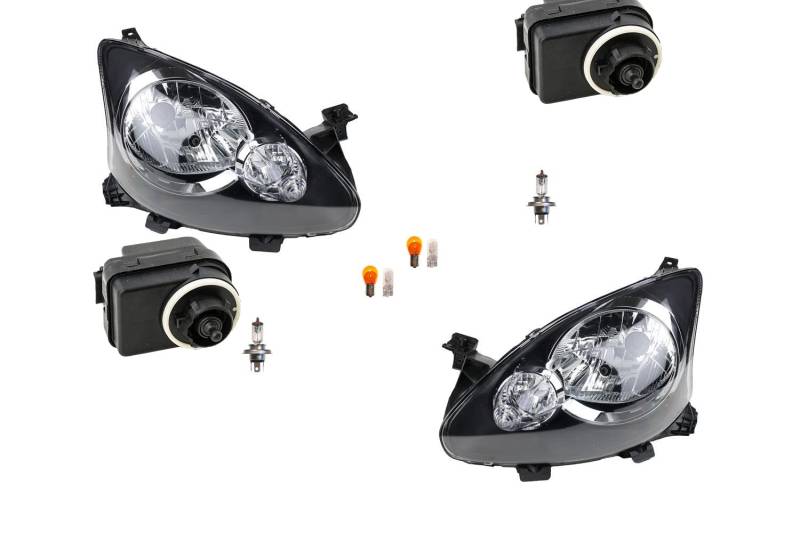 Johns, Scheinwerfer passend für Toyota Aygo B10 07/05- Leuch. Links Rechts + Stellmotor von Johns