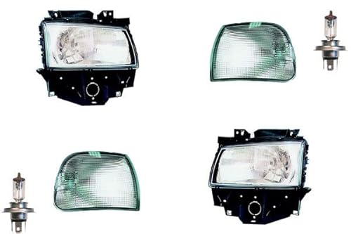 Johns, Scheinwerfer passend für VW Transporter T4 96-03 + H4 Set Links Rechts + Blinker von Johns