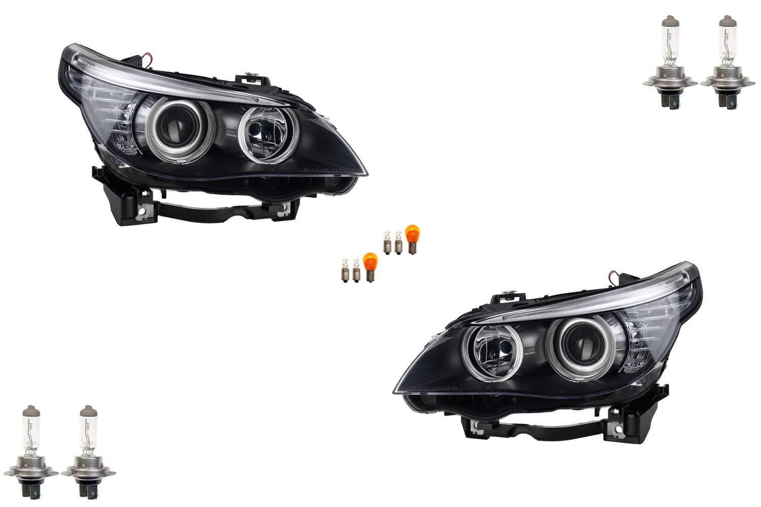 Johns, passend für BMW 5er Scheinwerf. Set E60/E61 ab 04/07- + Leuchtmit. Set li. rech. Johns, passend für BMW 5er Scheinwerf. Set E60/E61 ab 04/07- + Leuchtmit. Set li. rech. von Johns