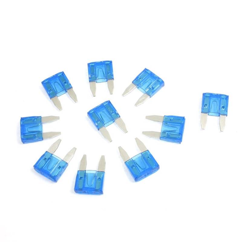 Jolsaawie 10 Stueck ATC Mini Blade Sicherungen KFZ Sicherung Flachsicherung 15A, Blau von Jolsaawie