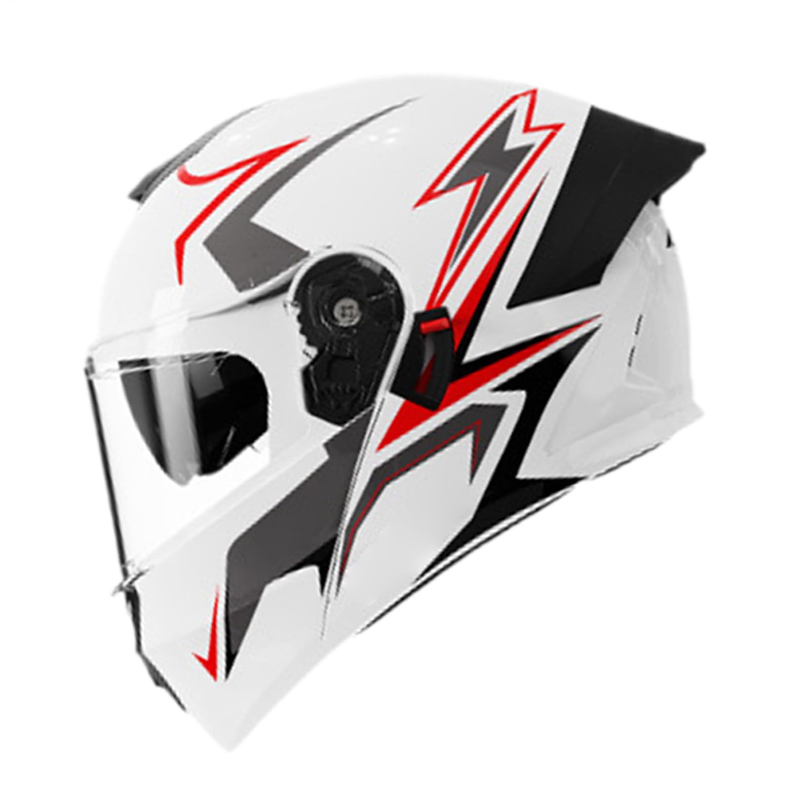 Großformatiger Motorradhelm - Integralhelm Mit Vollvisier | Leichtes Schutzausrüstung Für Roller Straßen-Sportbike Motocross Damen Herren Outdoor-Fahren Großformatiger Motorradhelm - Integralhelm Mit Vollvisier | Leichtes Schutzausrüstung Für Roller Straßen-Sportbike Motocross Damen Herren Outdoor-Fahren von Jongyumo
