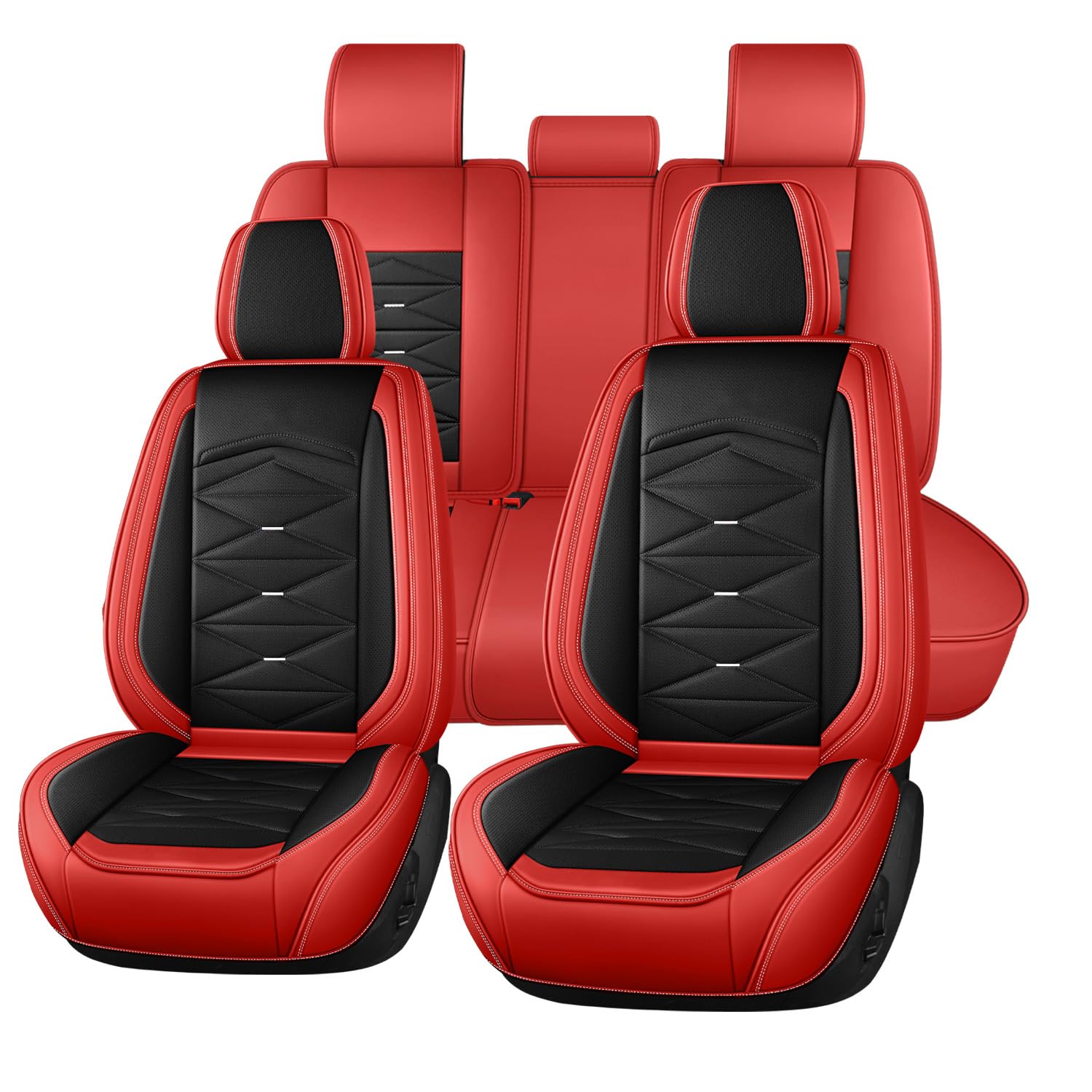 Jooexel Autositzbezüge Universal passend für SsangYong W Rexton ActYon Korando Rexton Chairman Comfort Protection Set Premium Leder Sitzbezüge Jooexel Autositzbezüge Universal passend für SsangYong W Rexton ActYon Korando Rexton Chairman Comfort Protection Set Premium Leder Sitzbezüge von Jooexel