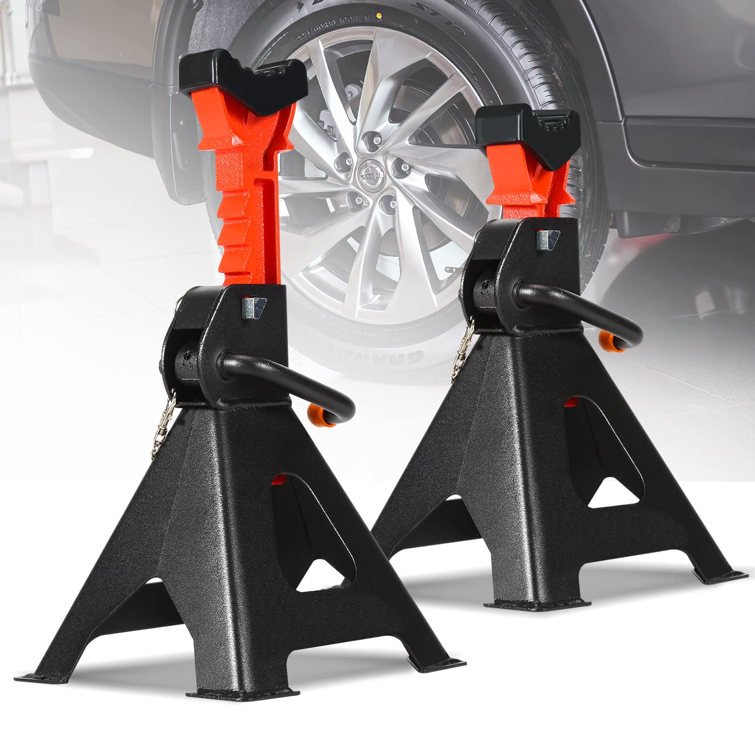 Jopassy 2X Unterstellbock 3T Tragfähigkeit|Stützbock Höhenverstellbar 285-430mm|Unterstellböcke Kfz mit Sicherung|Auto PKW Abstellbock Unterstellbock Stützbock für PKW, Wohnmobilen, Caravan Jopassy 2X Unterstellbock 3T Tragfähigkeit|Stützbock Höhenverstellbar 285-430mm|Unterstellböcke Kfz mit Sicherung|Auto PKW Abstellbock Unterstellbock Stützbock für PKW, Wohnmobilen, Caravan von Jopassy