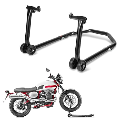 Jopassy Motorradständer Motorradheber Montageständer Motorrad Ständer Vorne bis 300 kg Senken Hohe Stabilität Ideal Für Parallele Zweiarmschwingen Leichtes Anheben (Vorderräder, schwarz) von Jopassy