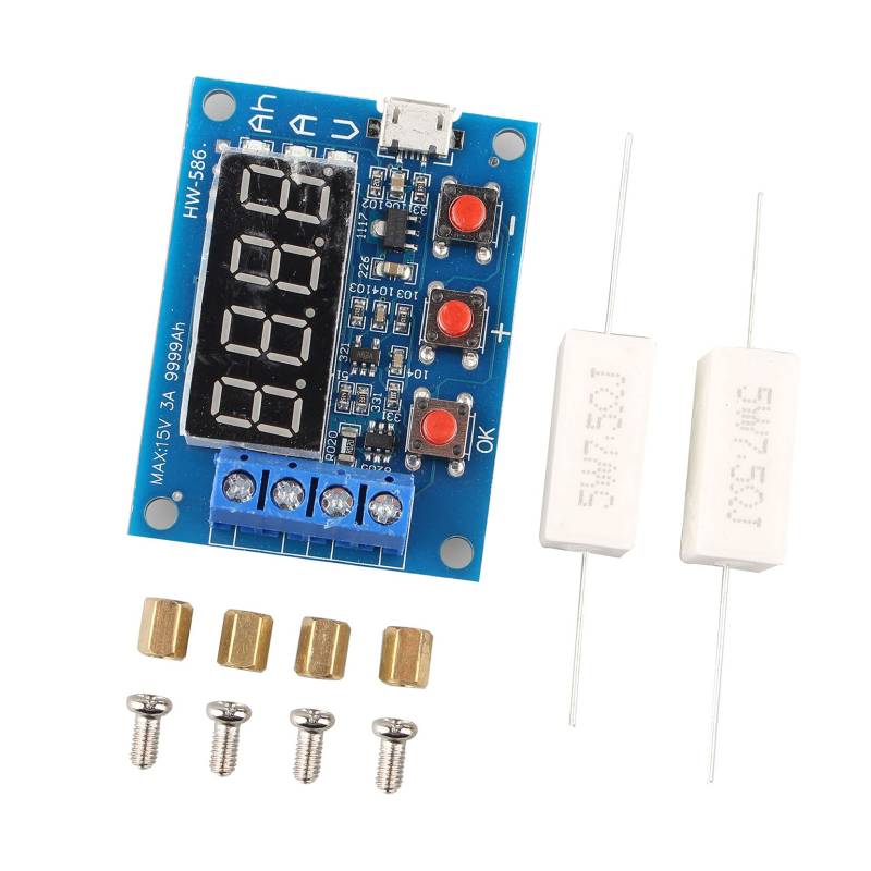 Jopto ZB2L3 Micro USB Batterie Kapazitätstester, LED, digital, 18650, externe Ladung, Batterietester von Jopto