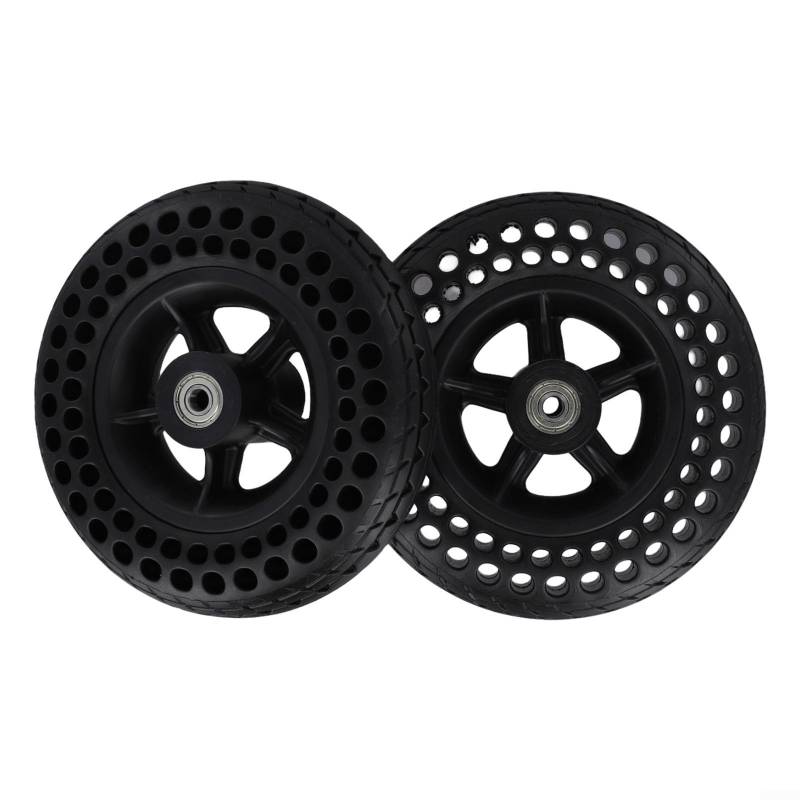 Jotekonoby 17,8 cm (7 x 1 3/4 Zoll) Vollrad mit Vollreifen, 17,8 cm (7 x 1 3/4 Zoll), Gummi-Radnabe 7 x 2 Reifen, Vollreifen für Rollstuhl von Jotekonoby