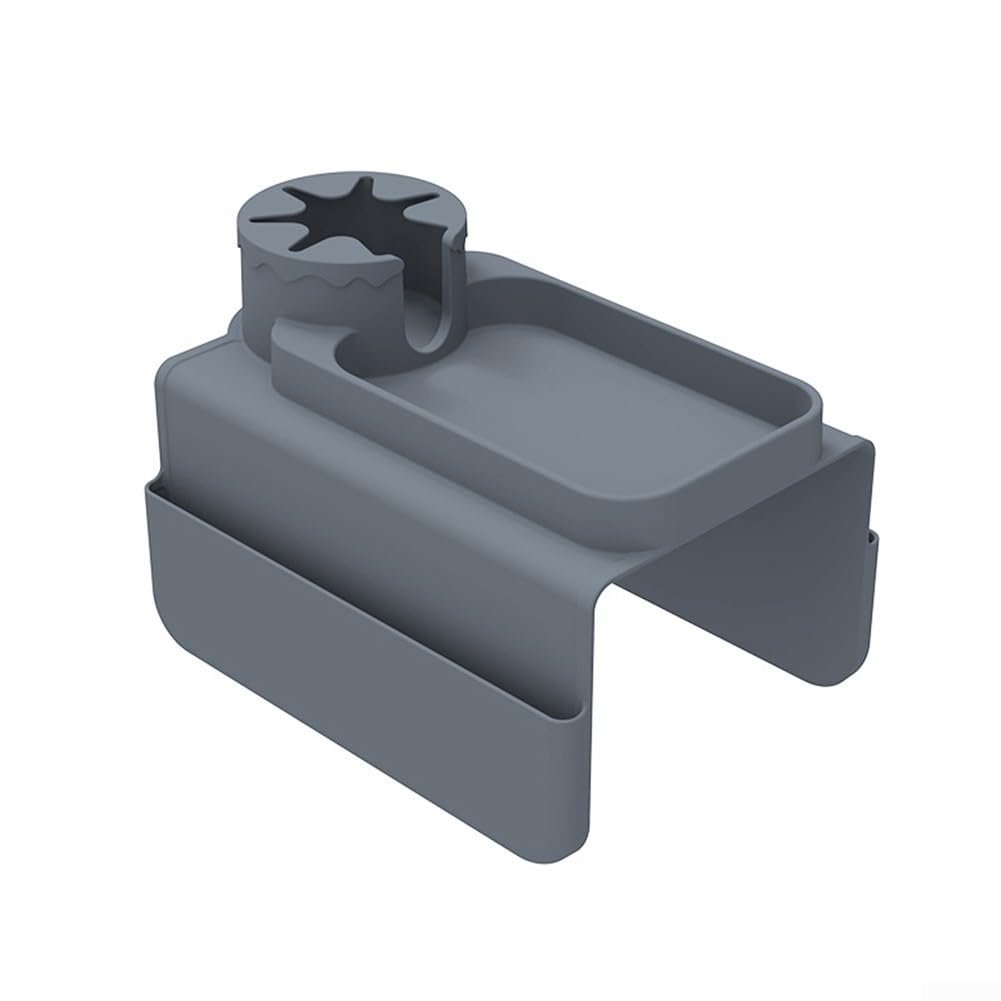 Jotekonoby Couch-Getränkehalter – rutschfeste Sofa-Armlehne mit zwei Seitentaschen mit Handyhalter, rutschfester Couch-Getränkehalter für Getränke, Handy, Tablet, Fernbedienung und Snacks (Grau) von Jotekonoby
