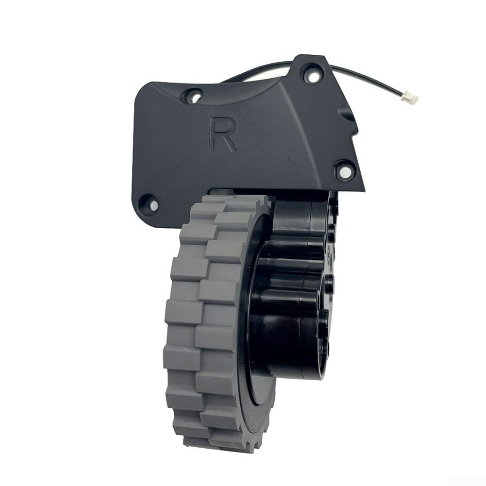 Jotekonoby Ersatz-Reiseräder für X6 X8 Roboter-Staubsauger, linke rechte Seite, Radzubehör, schwarz, unterstützt das Gehen (rechtes Rad) von Jotekonoby