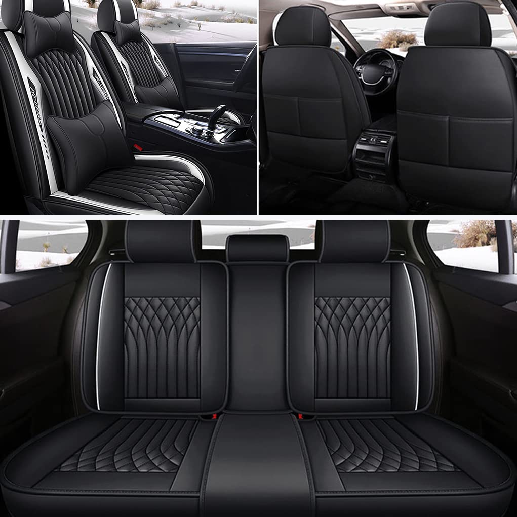 JoyRozTek Autositzbezüge Für Jeep Compass PU Leder Komplettset Auto-Schonbezüge, Airbag-freundlich, Autositzbezug Set& Kopfstützenbezügen, ZT04-Schwarz JoyRozTek Autositzbezüge Für Jeep Compass PU Leder Komplettset Auto-Schonbezüge, Airbag-freundlich, Autositzbezug Set& Kopfstützenbezügen, ZT04-Schwarz von JoyRozTek