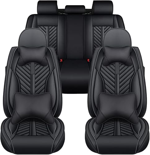 JoyRozTek Autositzbezüge Für Jeep Compass PU Leder Komplettset Auto-Schonbezüge, Airbag-freundlich, Autositzbezug Set& Kopfstützenbezügen, ZT08, Schwarz JoyRozTek Autositzbezüge Für Jeep Compass PU Leder Komplettset Auto-Schonbezüge, Airbag-freundlich, Autositzbezug Set& Kopfstützenbezügen, ZT08, Schwarz von JoyRozTek