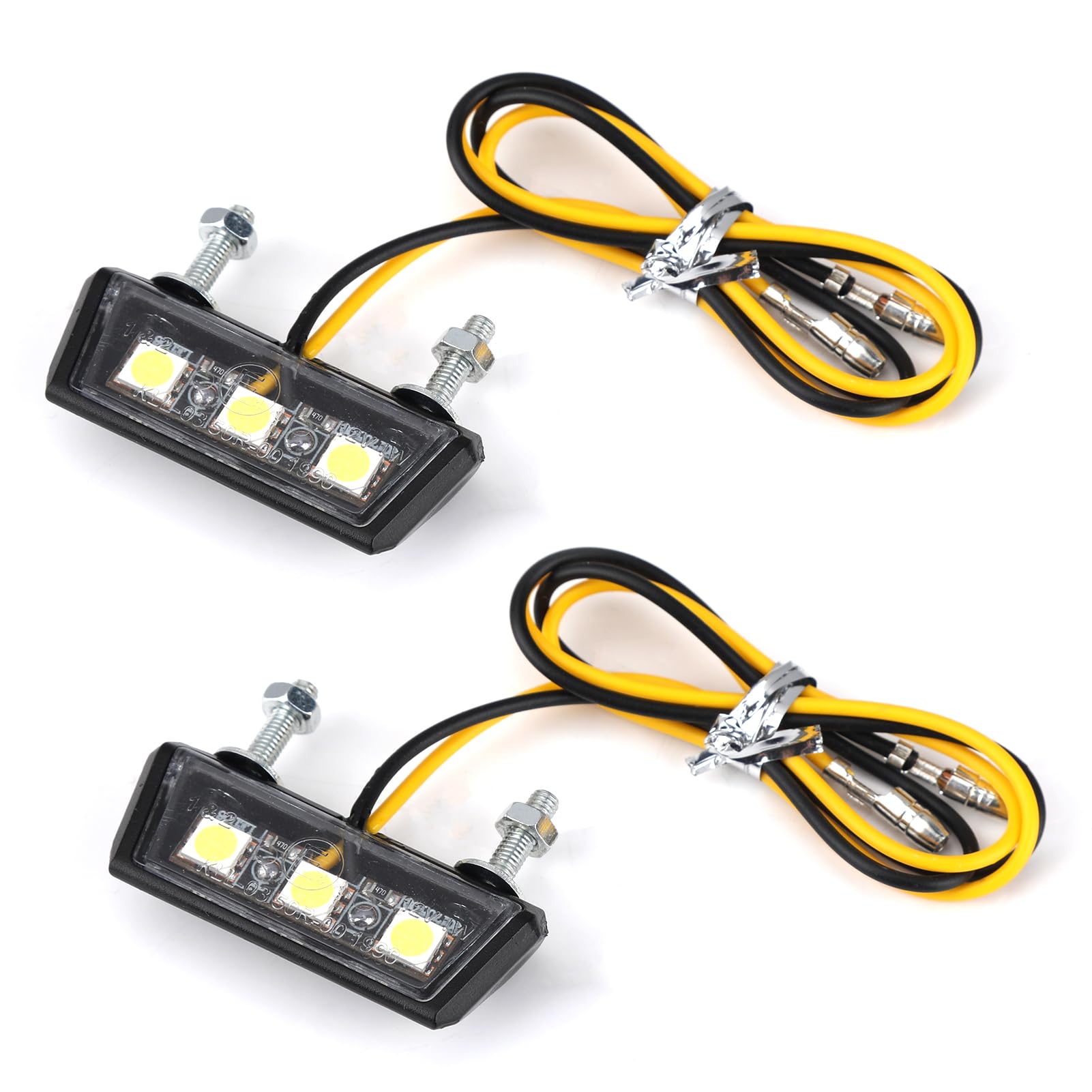 Joynine Universal LED Motorrad-Kennzeichenbeleuchtung | 12V | Kennzeichenbeleuchtung | Motorrad-Rücklicht mit 3 superhellen LEDs | Wasserdicht | für alle Motorrad- und Quad-Modelle Joynine Universal LED Motorrad-Kennzeichenbeleuchtung | 12V | Kennzeichenbeleuchtung | Motorrad-Rücklicht mit 3 superhellen LEDs | Wasserdicht | für alle Motorrad- und Quad-Modelle von Joynine