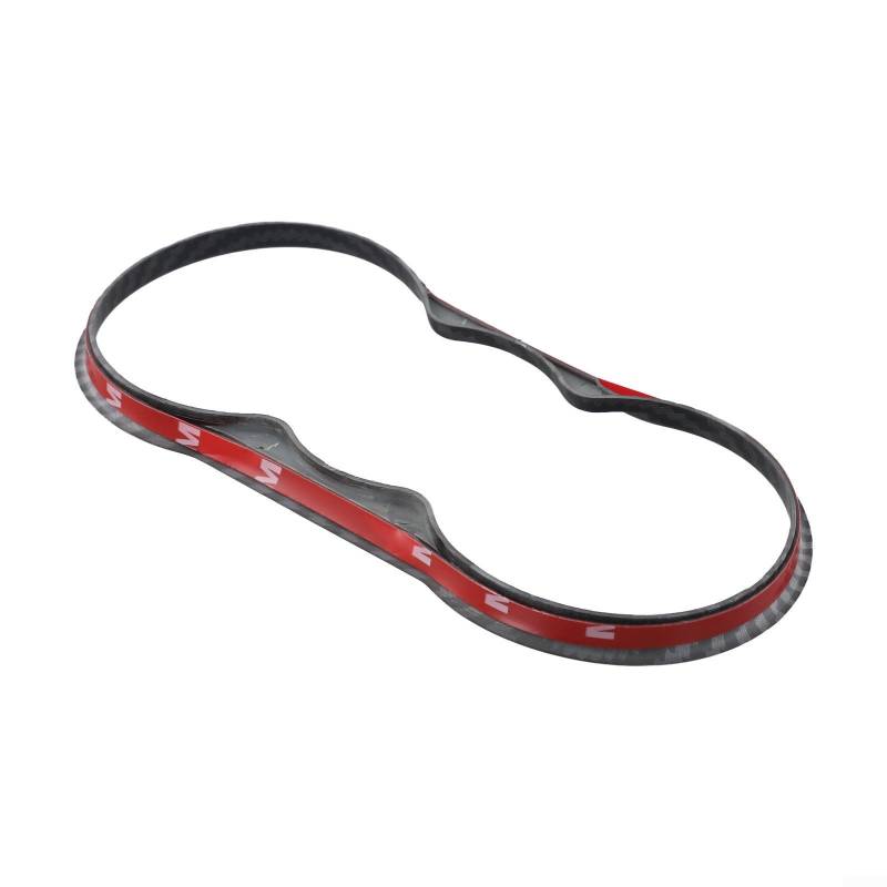 JoyousMall Auto-Becherhalter-Verkleidung, stilvolle ABS-Auto-Wasserbecher-Rahmenabdeckung für Focus 2 MK2 2009–2011, für Fiesta MK7, Silber und Schwarz (Kohlefaser-Schwarz) von JoyousMall