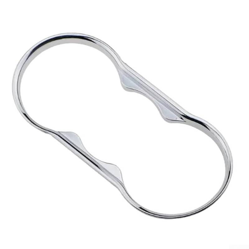 JoyousMall Auto-Becherhalter-Verkleidung, stilvolle ABS-Auto-Wasserbecher-Rahmenabdeckung für Focus 2 MK2 2009–2011, für Fiesta MK7, Silber und Schwarz (Silber) von JoyousMall