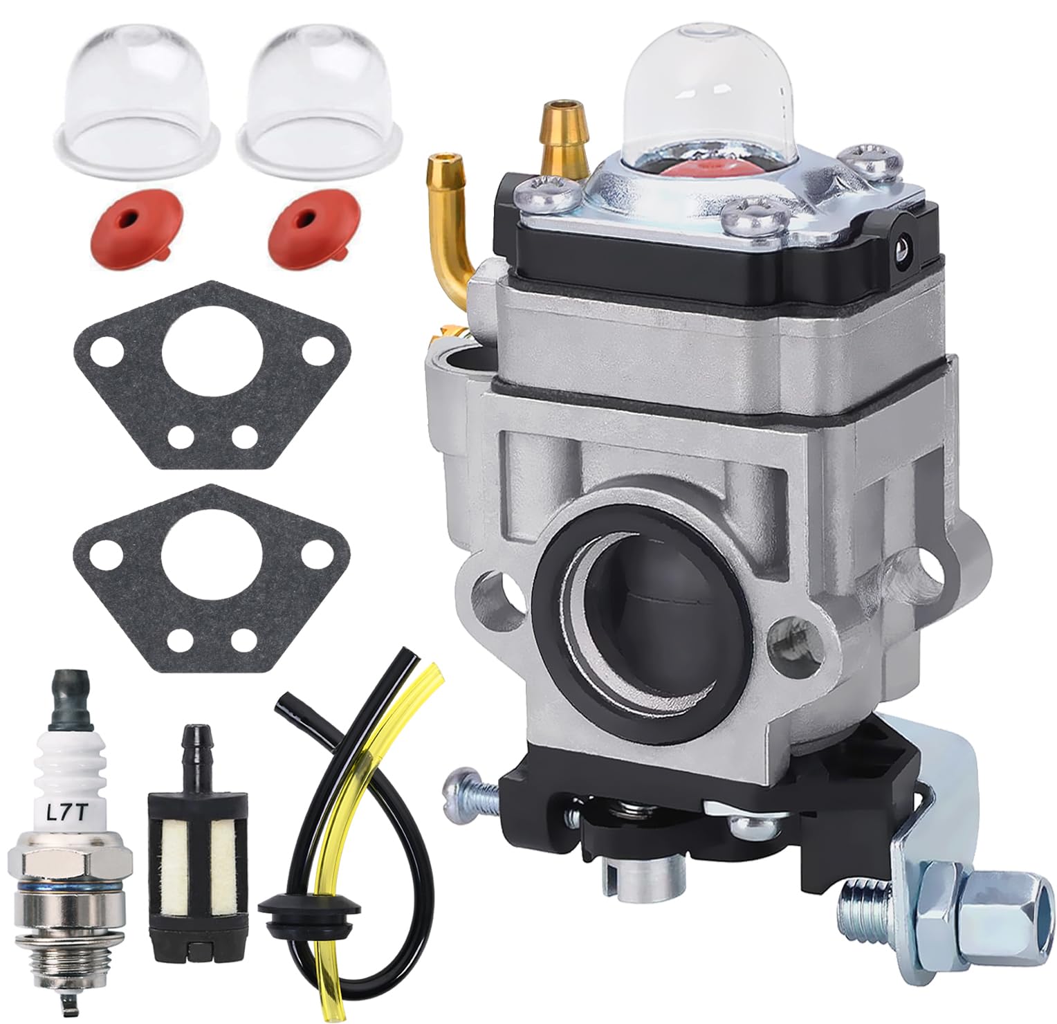 Vergaser für 52cc 49cc 43cc Freischneider, JRISBO Vergasersatz Kompatibel mit BU-KO 52 cc Motorsense Zubehör Motor Ersatzteile enthält Dichtung, Zündkerze, Ventile, Benzinfilter Vergaser für 52cc 49cc 43cc Freischneider, JRISBO Vergasersatz Kompatibel mit BU-KO 52 cc Motorsense Zubehör Motor Ersatzteile enthält Dichtung, Zündkerze, Ventile, Benzinfilter von Jrisbo
