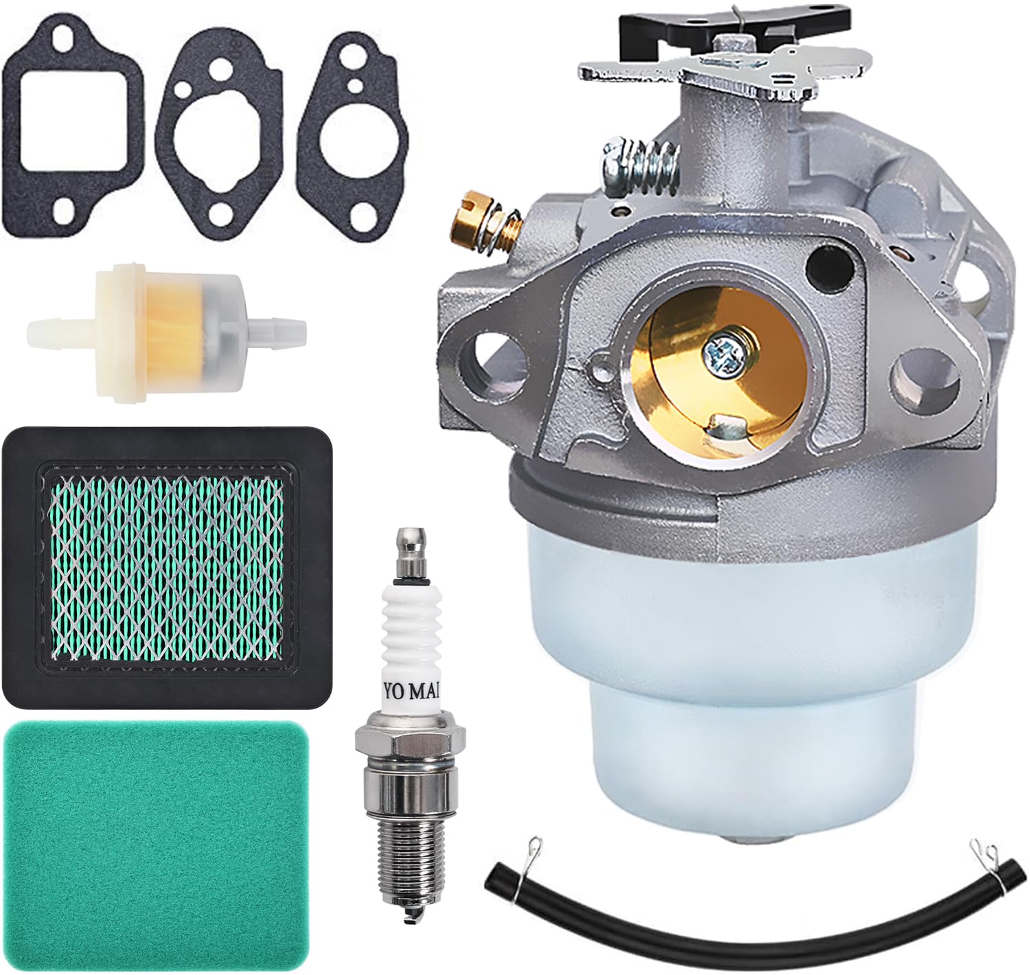Vergaser für Honda GCV160-OHV GCV160 GC160 GCV135 GC135 Rasenmäher und Motor, JRISBO Ersatzteile Zubehör GCV 160 Vergaser Kit mit Dichtungen, Zündkerze, Luftfilter, Benzinfilter Vergaser für Honda GCV160-OHV GCV160 GC160 GCV135 GC135 Rasenmäher und Motor, JRISBO Ersatzteile Zubehör GCV 160 Vergaser Kit mit Dichtungen, Zündkerze, Luftfilter, Benzinfilter von Jrisbo