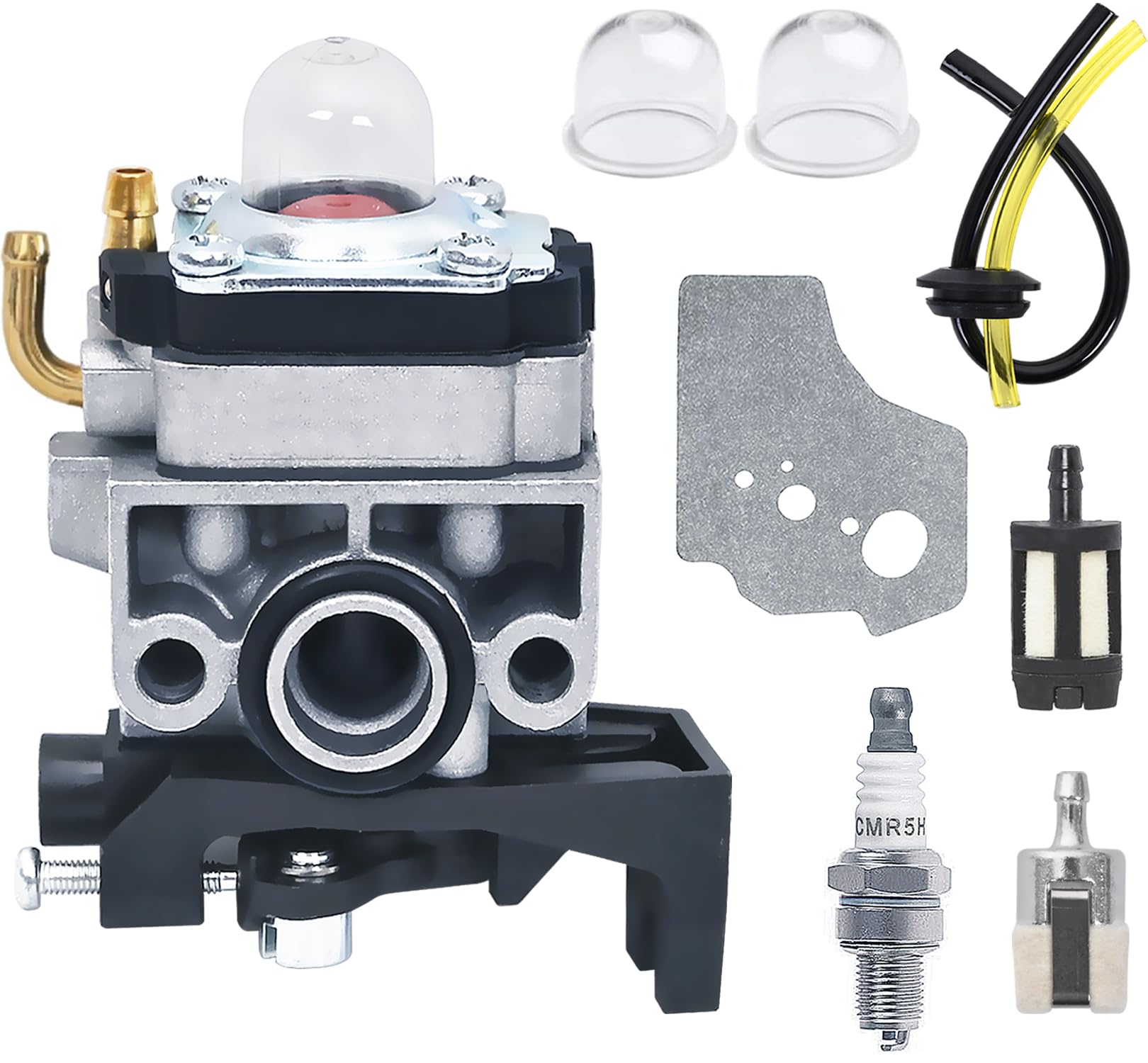 Vergaser für Honda GX25 GX35 HHB25 UMS425E UMK425E UMK435E FG110, JRISBO Motor Ersatzteile Freischneider Zubehör Laubbläser Vergasersatz mit Dichtung, Zündkerze, Benzinfilter Vergaser für Honda GX25 GX35 HHB25 UMS425E UMK425E UMK435E FG110, JRISBO Motor Ersatzteile Freischneider Zubehör Laubbläser Vergasersatz mit Dichtung, Zündkerze, Benzinfilter von Jrisbo