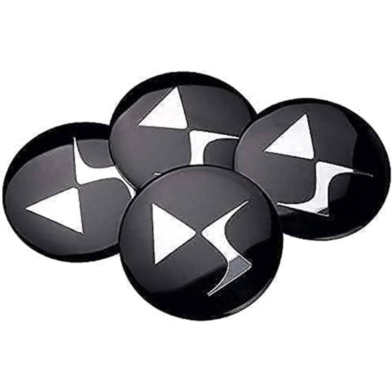4 Stück Auto Radnabenkappen Aufkleber für Citroen DS DS2 DS3 DS4 DS5 DS6 DS7 56mm,Felgendeckel Nabendeckel Radnabendeckel Wasserdicht Staubdicht Dekorative Zubehör von JsjjQf