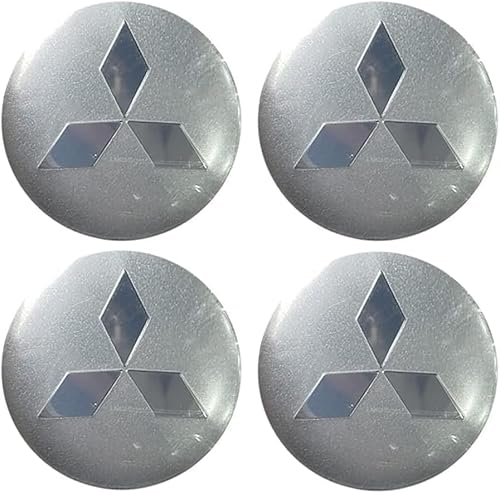 4 Stück Auto Radnabenkappen Aufkleber für Mitsubishi 56MM,Felgendeckel Nabendeckel Radnabendeckel Wasserdicht Staubdicht Dekorative Zubehör,B von JsjjQf