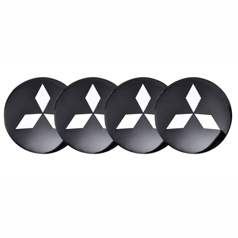 4 Stück Auto Radnabenkappen Aufkleber für Mitsubishi Space Star 2013-2019 56mm,Felgendeckel Nabendeckel Radnabendeckel Wasserdicht Staubdicht Dekorative Zubehör von JsjjQf