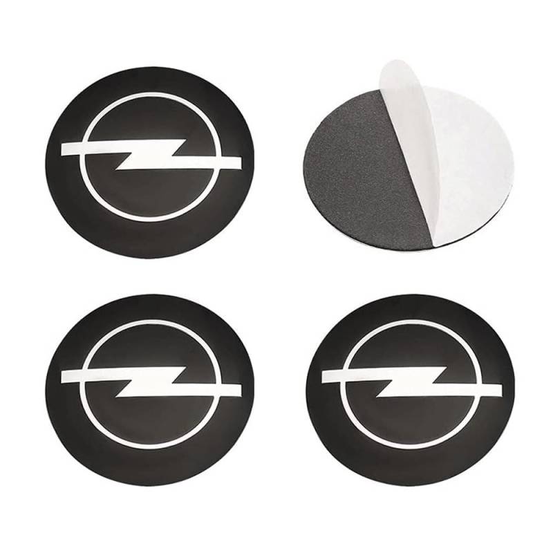 4 Stück Auto Radnabenkappen Aufkleber für Opel Astra h g j k f Zafira a b Corsa Mokkav Insignia Vectra 65MM,Felgendeckel Nabendeckel Radnabendeckel Wasserdicht Staubdicht Dekorative Zubehör von JsjjQf