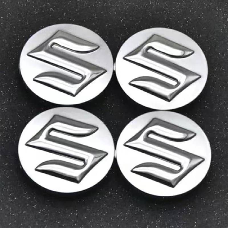 4 Stück Auto Radnabenkappen für Suzuki Vitara Brezza 2016-2023 54mm,Felgendeckel Nabendeckel Radnabendeckel Wasserdicht Staubdicht Dekorative Zubehör,Silver von JsjjQf