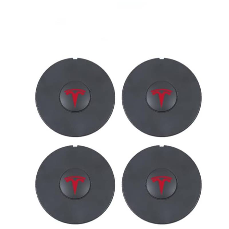 4 Stück Auto Radnabenkappen für Tesla New Model 3 2024 (Highland),Felgendeckel Nabendeckel Radnabendeckel Wasserdicht Staubdicht Dekorative Zubehör,A von JsjjQf