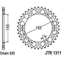 Kettenrad hinten JT JTR1311,43 von Jt