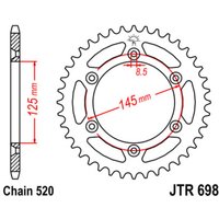 Kettenrad hinten JT JTR698,39 von Jt