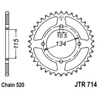 Kettenrad hinten JT JTR714,50 von Jt