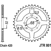 Kettenrad hinten JT JTR801,30 von Jt