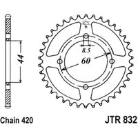 Kettenrad hinten JT JTR832,44 von Jt