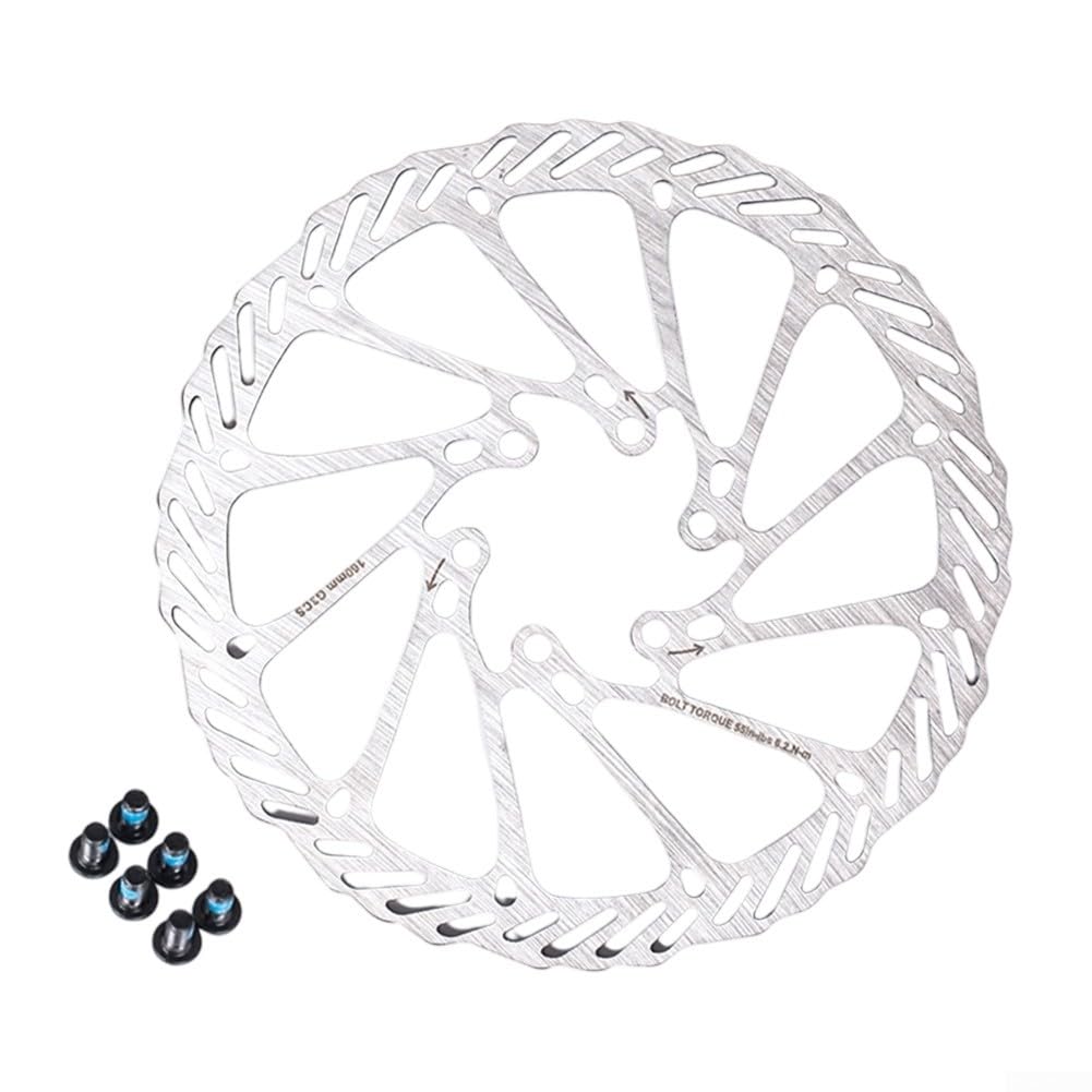Fahrrad-Bremsscheibe 160 mm für Rotor für G3 mit Schrauben, Edelstahl, Rennrad-Bremssystem, belüftetes Design, Kreuzbohren, leichte Scheibenbremse, kompatibel mit Hope, Silber Fahrrad-Bremsscheibe 160 mm für Rotor für G3 mit Schrauben, Edelstahl, Rennrad-Bremssystem, belüftetes Design, Kreuzbohren, leichte Scheibenbremse, kompatibel mit Hope, Silber von Jumplushion