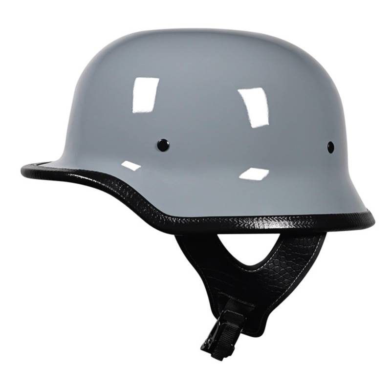 Vintage Halbschalenhelm Mit ECEDOT-Zulassung Vintage Jethelme Motorradhelm Brain-Cap Halbschale Cruiser Chopper Scooter Helm Herren Retro Motorrad Halbhelm Damen Mofa Helm 5,M(57~58CM) von JunPing