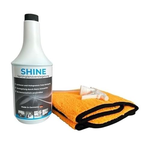 Unikum SHINE Sprühglanzversiegelung 1L Set inkl. Liquid Elements Orange Baby Trockentuch 60 x 40 cm 800GSM von Juramondo