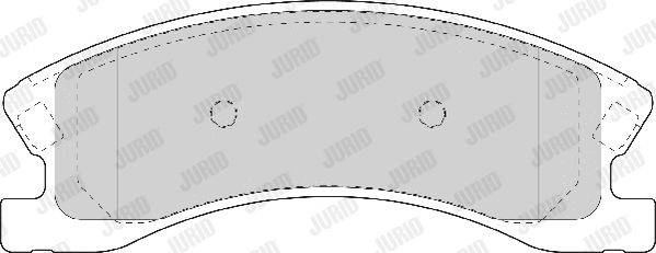 Bremsbelagsatz, Scheibenbremse Vorderachse Jurid 573636J Bremsbelagsatz, Scheibenbremse Vorderachse Jurid 573636J von Jurid