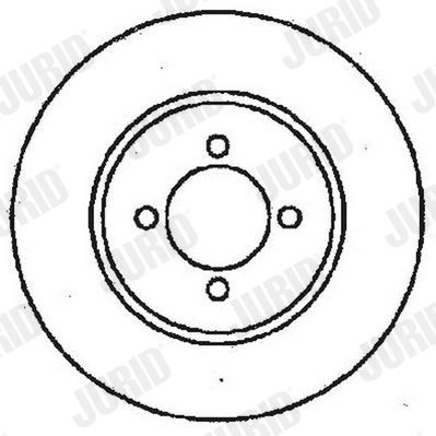 Bremsscheibe Hinterachse Jurid 561375JC Bremsscheibe Hinterachse Jurid 561375JC von Jurid