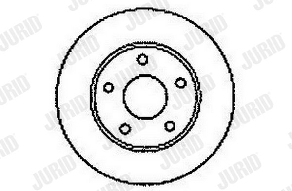 Bremsscheibe Hinterachse Jurid 561549JC Bremsscheibe Hinterachse Jurid 561549JC von Jurid
