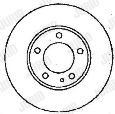 Bremsscheibe Hinterachse Jurid 561552JC Bremsscheibe Hinterachse Jurid 561552JC von Jurid