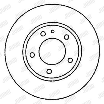 Bremsscheibe Hinterachse Jurid 562051JC Bremsscheibe Hinterachse Jurid 562051JC von Jurid